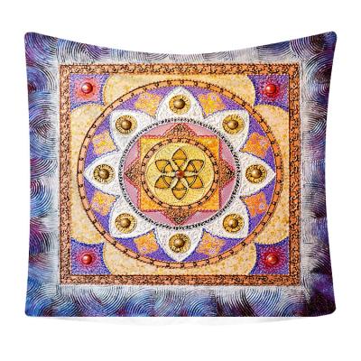 China HOTNIU Wall Tapestries Bohemian Mandala Psychedelic Wall Tapestry Modern Colorful Bohemian Wall Dorm Decor Ombre Hippie Bedding for sale