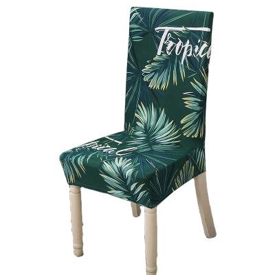 China HOTNIU Modern Tropical Green High Quality Dining Chair Covers Slipcovers Protectors Covers, Removable and Washable for sale