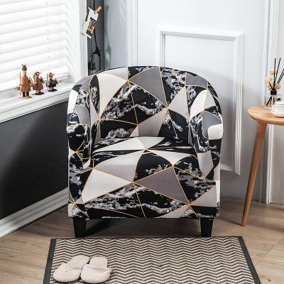 China Highly Stretchable Polyester Spandex Fabric HOTNIU New Soft Design Single Seater Covers Sofa Furniture Chair Cover for sale