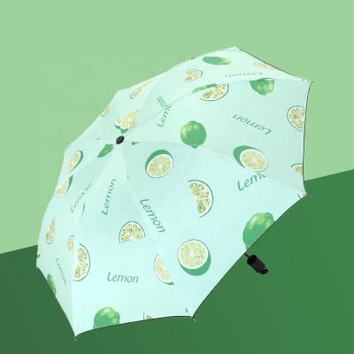 China Modern Umbrellas For Rain 3 Color Folding Umbrella Waterproof Customized Color 3 Folds Color Customized Durable for sale