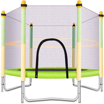 China With Trampoline Jumping Net Bed Protector With Safety Net Bungee Big Kids Double Protection With Zipper And Loop Trampoline Circle Outer for sale