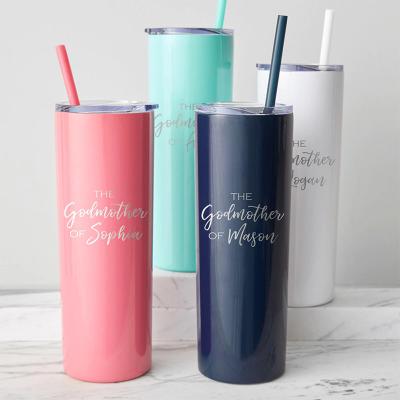 China Best Viable Selling Wholesale 20oz Sublimation Stainless Steel Lean Tumbler With Lid Straw for sale