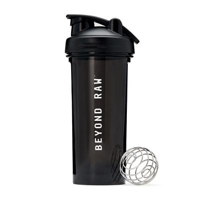 China Viable Black 700ml Gym Plastic Custom Logo Fitness Protein Slim Single Bottle for sale