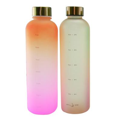 China Sustainable Plastic Water Bottle Rectangle Free Sample Shaker Kids Bpa Free Tritan Glass Sports Bottle Infuser Bottles Gallon Gym Use for sale