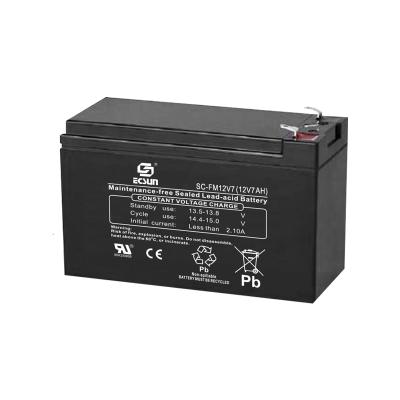 Κίνα 40Â ° C 105% 25Â ° C 100% 0Â ° C 86% Maintenance Free Low Self-Discharge 12v 7ah Lead Acid Storage Battery For Ups προς πώληση