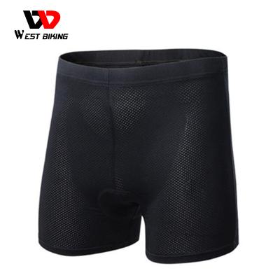 China Summer Breathable WESTERN BIKING Mountain Bike Shorts 3D Gel Padded Breathable Sports Underwear Men MTB Bike Cycling Padded Shorts for sale