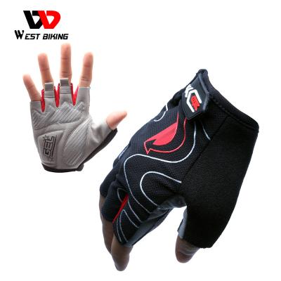 China WESTERN CYCLING Cycling Gloves Summer Fashion Road Washable Breathable Half Finger Comfortable Cycling Gloves Bike Riding Gloves for sale