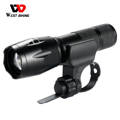 China WESTERN BIKE Cycling Light Front Led Flashlight Zoom MTB Bikes Rechargeable Led Frame Light Bike Head Light for sale