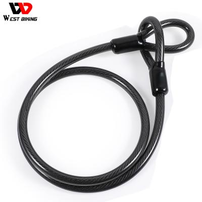 China Waterproof Mini Anti-Theft Bike Bicycle Folding Lock WESTERN Electric Bike Lock E Bike Scooter Bicycle Cable Locks for sale