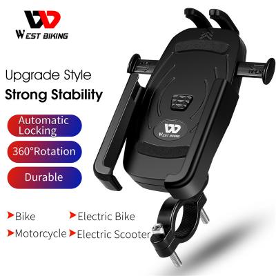 China Universal Adjustable WESTERN BIKING Bicycle Bike Cell Phone Holder For Bike Phone Mount Bike Motorcycle Cell Phone Holders for sale