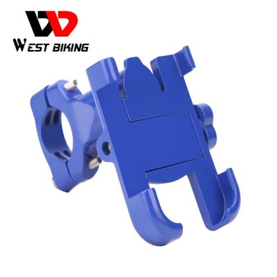 China Anti-skid Cell Phone RIDING WESTERN Adjustable Bike Mount Phone Holder For iPhone Universal Motorcycle GPS Mount Bicycle Cell Phone Holder for sale