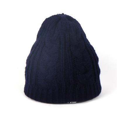 China COMMON 100% Acrylic Made Double Sides Winter Hat Knitted Beanie For Wholesale for sale