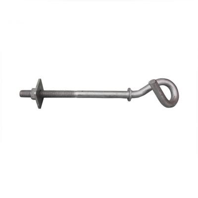 China Galvanized Steel Braid Lug Bolt For Line Hardware Eyelet Braid Pole Screw for sale