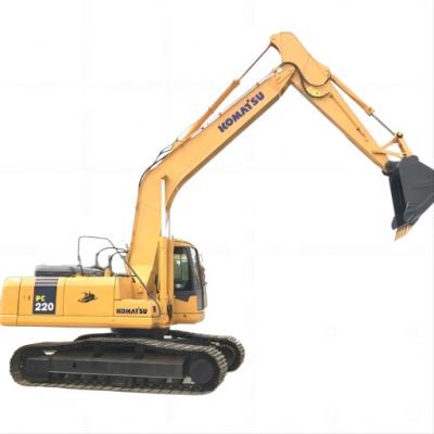 China Japan used Komatsu PC220-7 20 ton second hand crawler hydraulic digger with low price 1m² ³ for sale