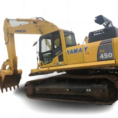 China Japan made original Komatsu PC450-8 heavy tracked digger, large scale hydraulic excavator PC450 on running 2.1m²; ³ for sale