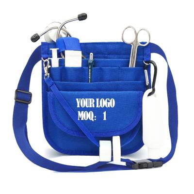 China Water Proof Medical Hand Tool Belt Nurse Uniform Fanny Pack Organizer Nurses Waist Free Nursing Belt Bag for sale