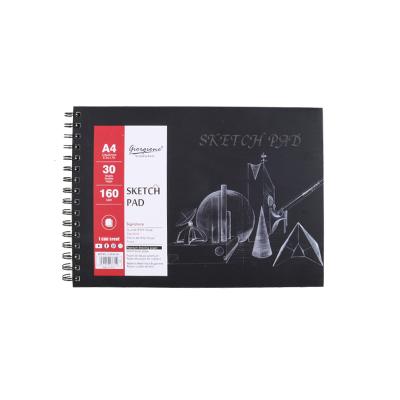 China Hardcover Book 160gsm 30 Sheets Sketch Painting Pad A3 A4 A5 For Artist Drawing for sale