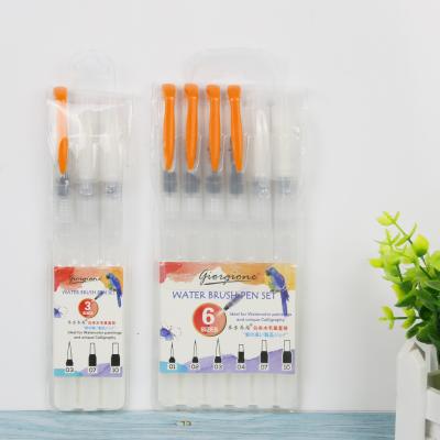 China Art Painting High Quality Hot Selling Giorgione 3 Pieces Water Brush Pen Water Color Paint Tools For Artist for sale