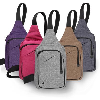 China 2021 Wholesale Daily Used Canvas Purse Sport Running Korean Outdoor Casual Cotton Sling Bag Shoulder Bag Men And Women Cross - Body Bag for sale