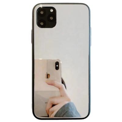 China Protector TPU Cover PC For iPhone 12 mini 12 pro 7 8 Max Plus X XR XS Max Case Make Up With Mirror Cover For iPhone 11 Pro Mirror Phone Case for sale