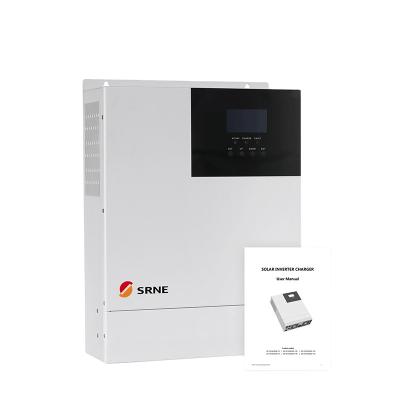 China Pure sine wave off grid SRNE 3kw 5kw mppt solar charge inverter for household 482mm*425mm*133mm for sale