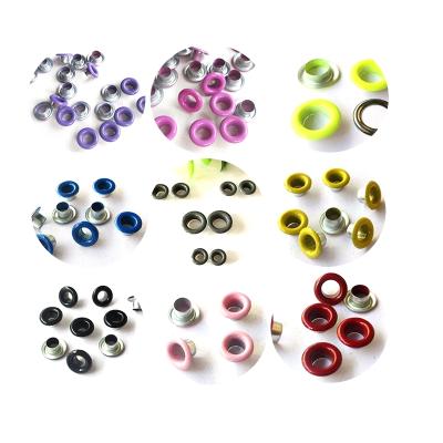 China Metal 4MM 500PCS Per Pack Metal Rivet Ring Eyelet Hat Dolls Shoes Bags For Scrapbooking Fabric for sale