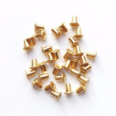 China Customer Service Scrapbook Solid Brass Grommet Anti Rust Metal Eyelets for sale