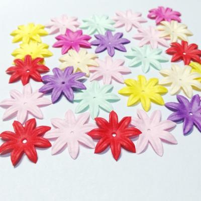 China Europe Small Petals Paper Craft Flowers For Scrapbook Photo Album Wedding Favors Cards Home Decorative for sale