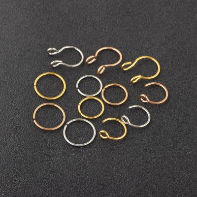 China Wholesale Hiphop Nose Rings Piercing Jewelry Fashion Women Stainless Steel Nose Rings Set for sale