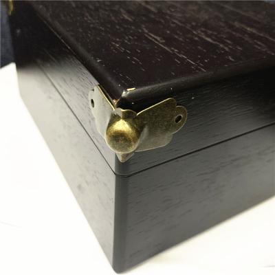 China Metal Custom Opens Decorative Wooden Box Wine Box Gift Box Anti-collision Protection Corner Accessories for sale