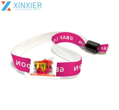 China Music Event Celebration NFC Wristband Waterproof Cloth Woven Band Wristband / Waterproof for sale