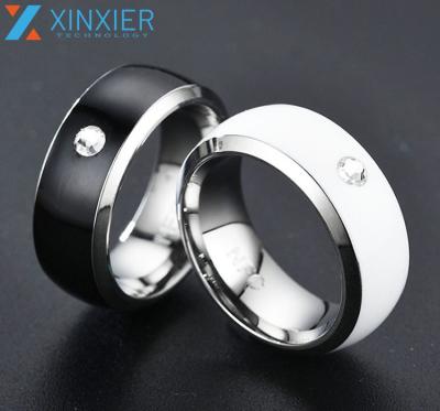 China IP67 Waterproof NFC Ring Phone APP Programmable Smart NFC Ring For Social Media Scanning for sale