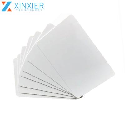 China White PVC 125KHz T5577 plastic white programmable rfid card waterproof / waterproof CR80 size for sale