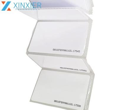 China Waterproof/waterproof ready to ship factory current cheap price TK4100 125KHz RFID white card with 18 digit numbering for sale