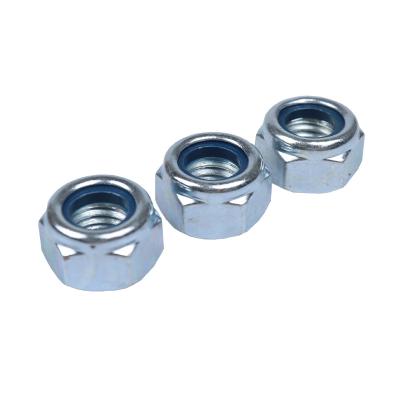 China DIN985 general industry factory price, nylon lock nuts, galvanized carbon steel for sale