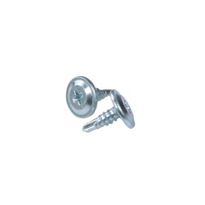 China C1022 Galvanized Steel Hot Selling Flat Wafer Self Drilling Main Screws PH2 for sale