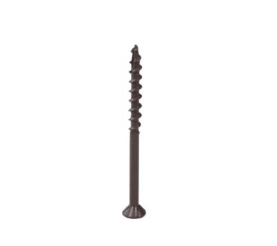 China Factory Price Brown Ruspert Decking Flat Head Screws With 4nibs U/H Type 17 for sale