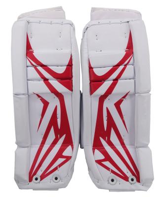 China Professional High Quality Wholesale Adjustable Ice Hockey Goalie Knee Pad Protector For Atheles for sale