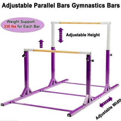 China Adjustable Parallel Bars Gymnastics Bar Kids Uneven Bars Home Exercise Equipment for sale