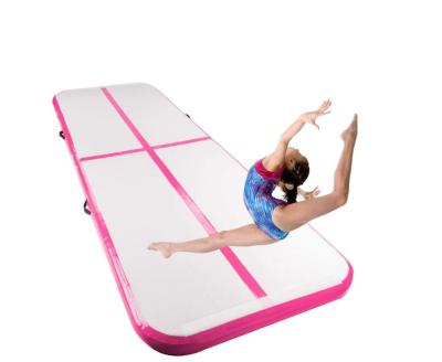 China Gymnastics Exercise Mat Inflatable Tumbling Mats, Air Tumbling Track with Electric Pump for Home use for sale