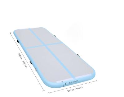 China 300x100x10cm Inflatable Tumbling Mat Home Gymnastics Taekwondo Cushion Gymnastics Air Cushion For Gym Training Exercise for sale