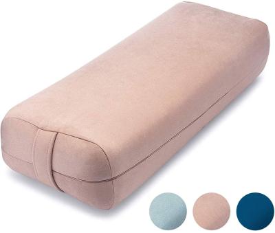 China Mixed Density Layers Back Support Rectangular Yoga Bolster Pillow for sale