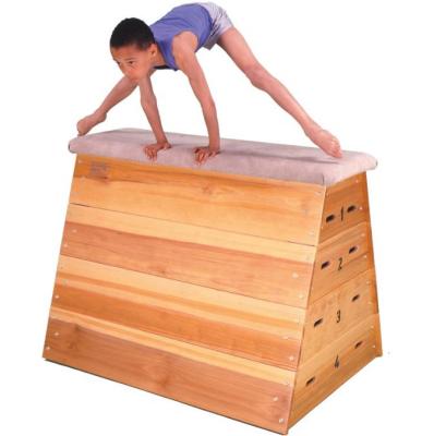 China Gymnastics  vaulting box gymnastics Wooden Parkour Vault Box  5 Section Vaulting Box for sale