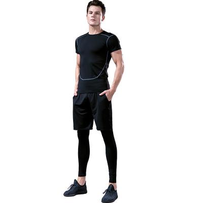 China Breathable Customs men's port gym fitness clothing gym fitness sets sportswear men's joggers leggings for sale