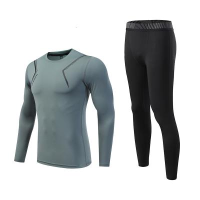 China Breathable Sports suit Men's  clothes autumn running  training tights autumn winter modest tracksuit sportswear for mens for sale