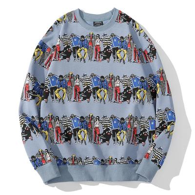 China Anti-pilling Oversized tshirt streetwear washed woven pullover hoodie long sleeve t-shirt high quality for men for sale