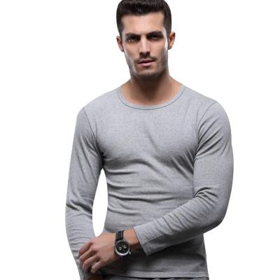 China Anti-wrinkle Men's Ultra-Warm O-Neck Thermal T-Shirt | Winter-Ready Base Layer | Breathable, Moisture-Wicking Long Sleeve Tee for sale