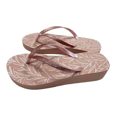 China Cushioning Best Design Best Price Breathable Eva Slippers For Women Summer Logo Slippers Flat Wear Resistant Custom Sandals Flip Flops for sale