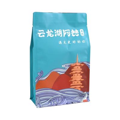 China Moisture Proof Biodegradable Spot UV Printing Stand Up Plastic Flexible Zip Lock Film Packaging Pouch Bag for sale