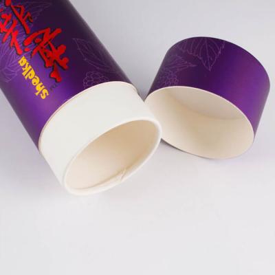 China Recyclable Cardboard Tube With Cap Biodegradable Paper Tube Tube Packing For Tea Cardboard Round Tea Box for sale